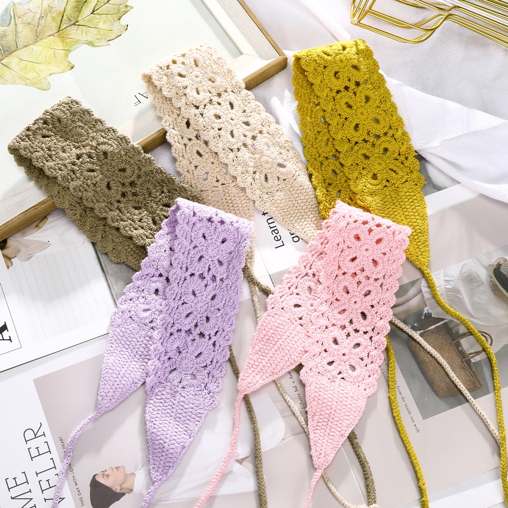 Băng Đô Vải Haimeikang Thắt Dây Nhiều Màu Sắc Phong Cách Hàn Quốc