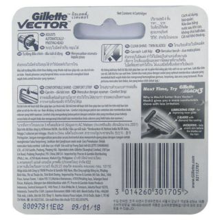 Vĩ 4 lưỡi dao cạo râu Gillette Vector