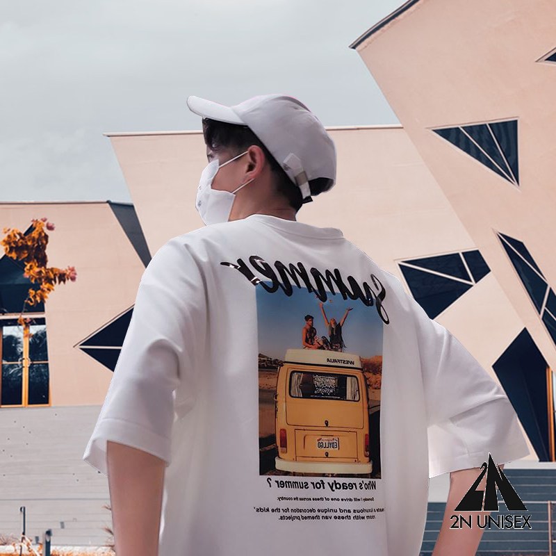 Áo thun tay lỡ form rộng - phông nam nữ cotton oversize - T shirt summer ô tô a - 2N Unisex | BigBuy360 - bigbuy360.vn