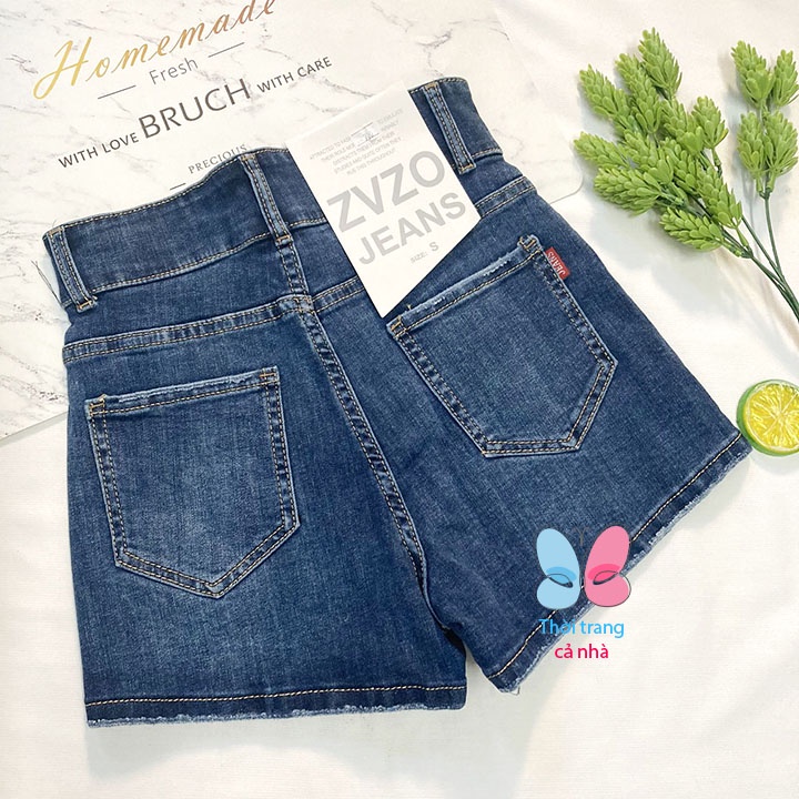 Quần đùi nữ jean thun lưng cao co giãn mạnh - Hàng đẹp -  từ 38kg-48kg - QU154