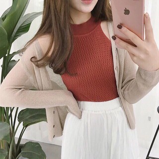Áo Khoác Nhẹ Len Mỏng Thời Trang
