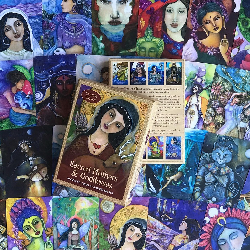 Bộ Bài Sacred Mothers and Goddesses Oracle (Mystic House Tarot Shop) - Bài Gốc Authentic Chính Hãng 100%