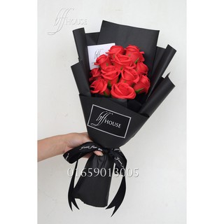 Hoa sáp Hàn Quốc - Bó 11 bông đỏ