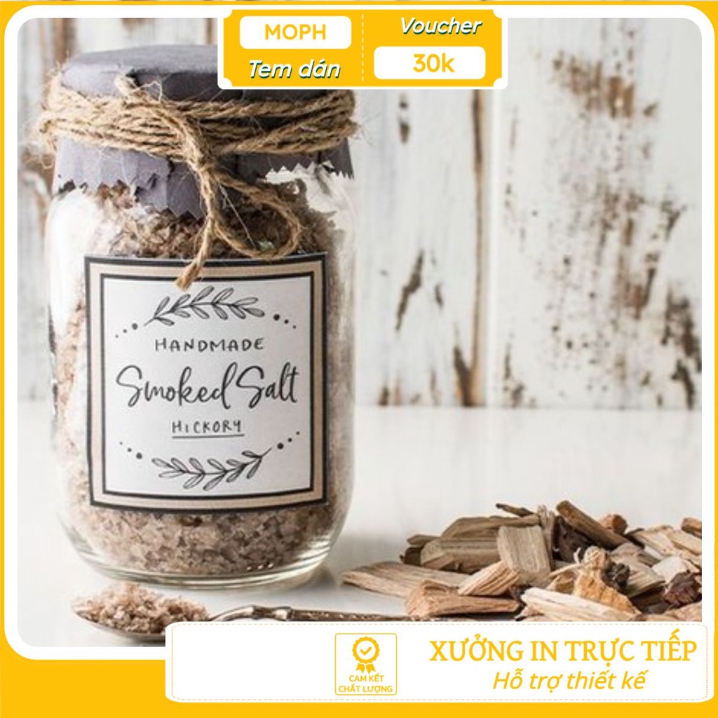 In Tem Dán Chai Lọ Thủy Tinh Theo Yêu Cầu Tem Chống Nước Xưởng In MoPh In Trực Tiếp Đa Dạng Giá Cạnh Tranh Free Thiết Kế