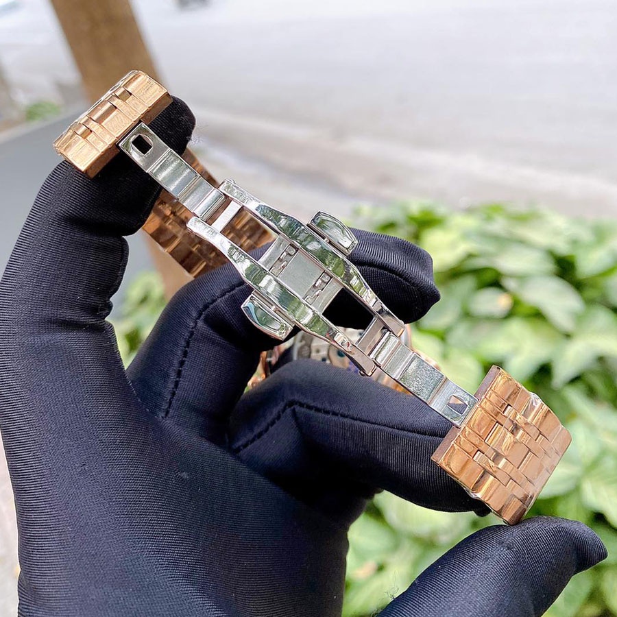 Đồng hồ Rolex nam máy cơ Nhật mạ vàng dây da kim loại Automatic size 40mm 41mm