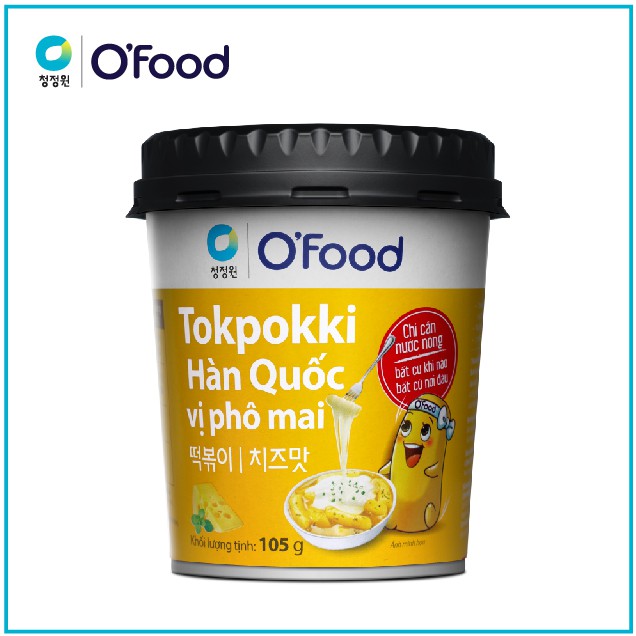[Thùng 24 hộp] Tokbokki / tokpokki Hàn Quốc O'food hộp ăn liền 5 vị tiện lợi 105g