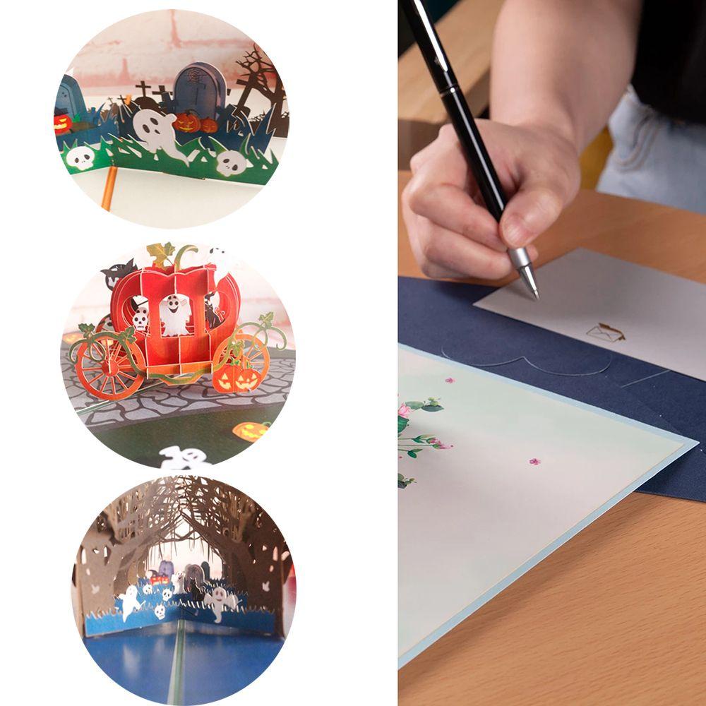 YNATURAL Thiệp Mời Dạng Gập Hình Bí Ngô 3D Độc Đáo