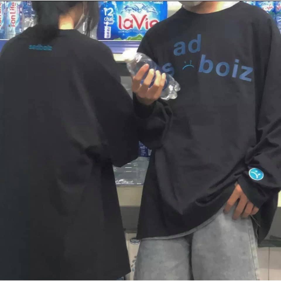 Áo thun form rộng dài tay unnisex Sad Boiz  – Áo thun form thụng tay dài nam nữ basic