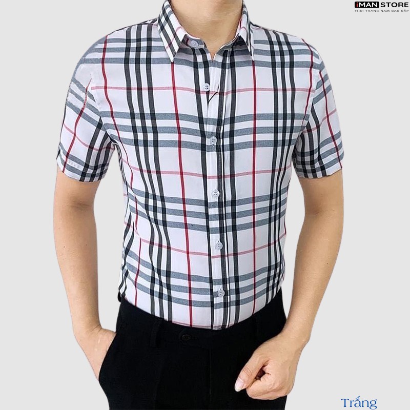 Áo Sơ Mi Nam Ngắn Tay BBR, Áo Sơ Mi Nam Hàn Quốc Công Sở Chất Vải Cao Cấp Bền Đẹp, Thoáng Mát