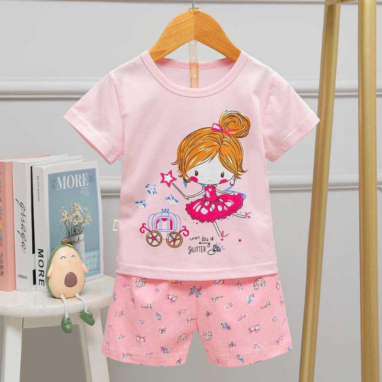 [6-14kg] Đồ bộ xuất hàn bé gái | Quần áo cotton xuất hàn size nhí | Bảng màu 1