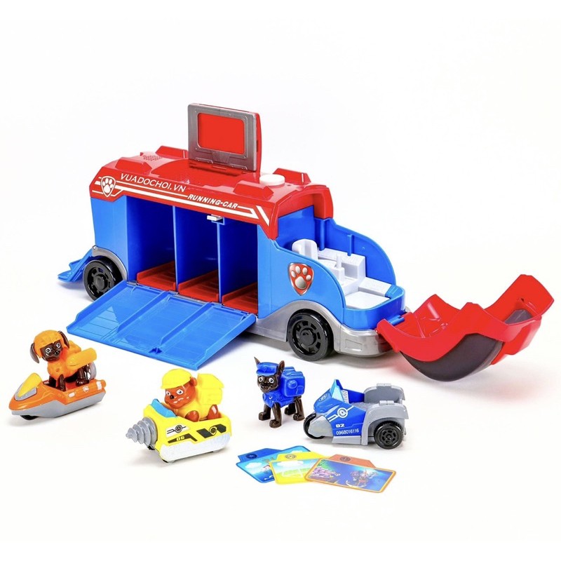 Bộ Đồ Chơi Xe Tải Chở Chó Cứu Hộ-Paw Patrol-Chú Chó Và Nhưng người bạn