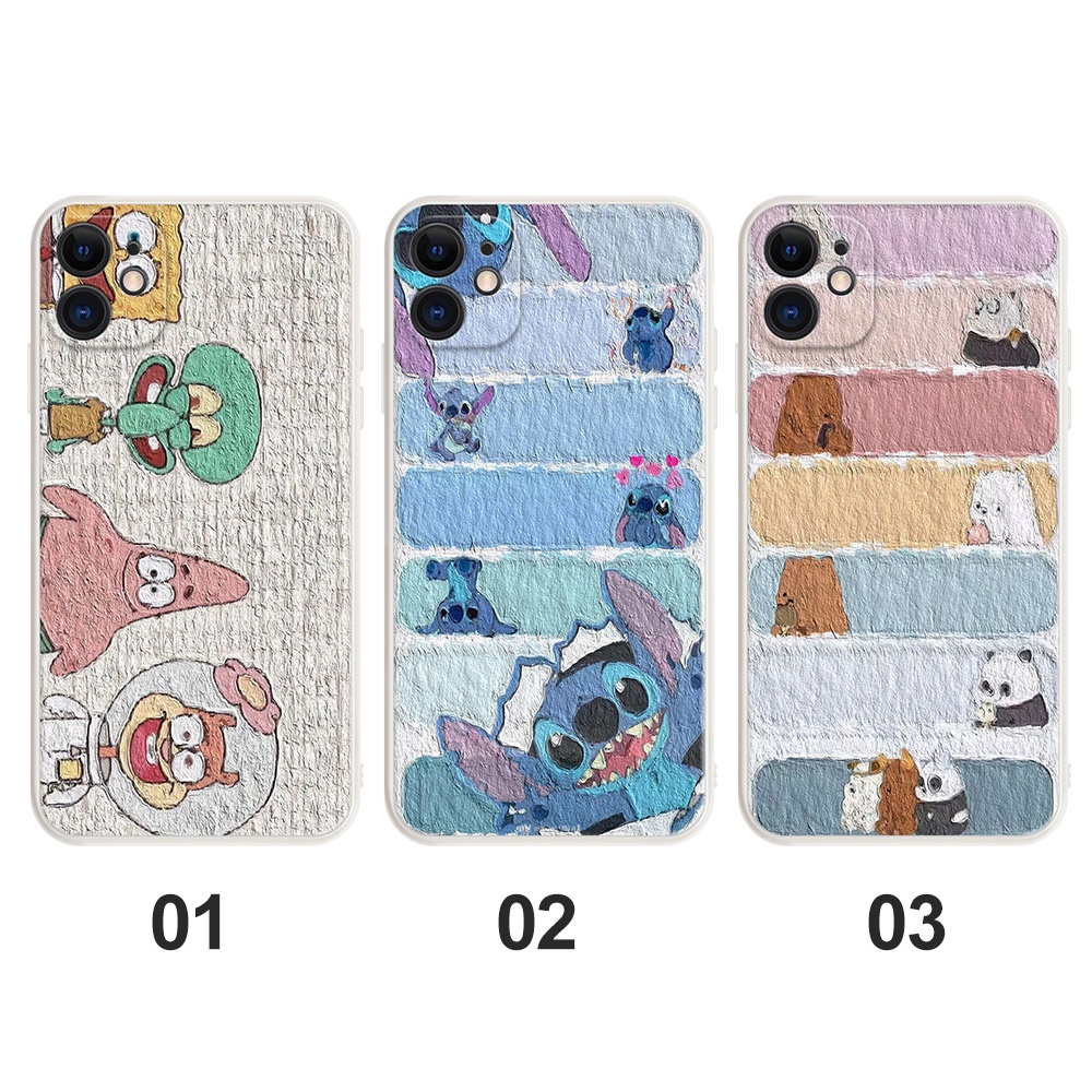Ốp điện thoại dẻo họa tiết hoạt hình dễ thương cho IPHONE 12 13 PRO MAX 11 PRO 7 8 6S PLUS IPHONE X XS MAX XR IPHONE SE