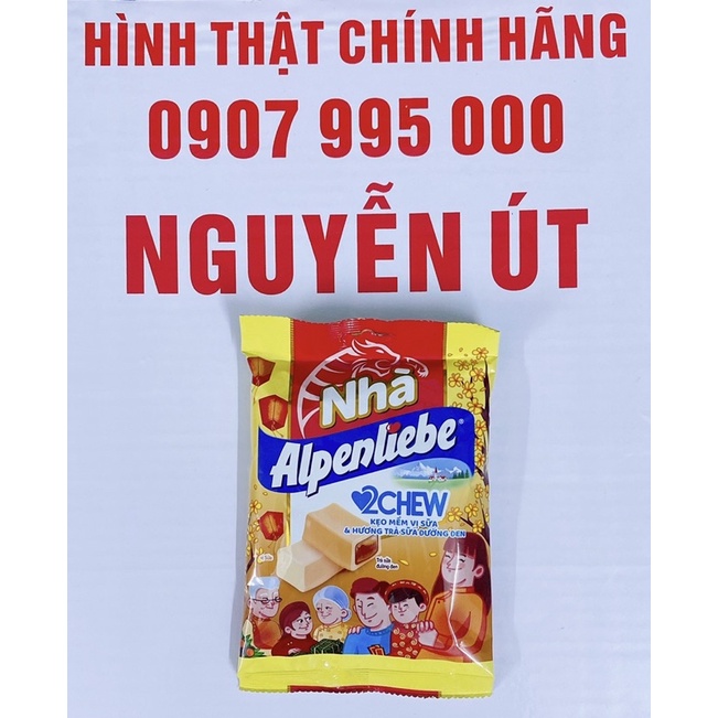 kẹo mềm alpenliebe trà sữa đường đen 87.5g