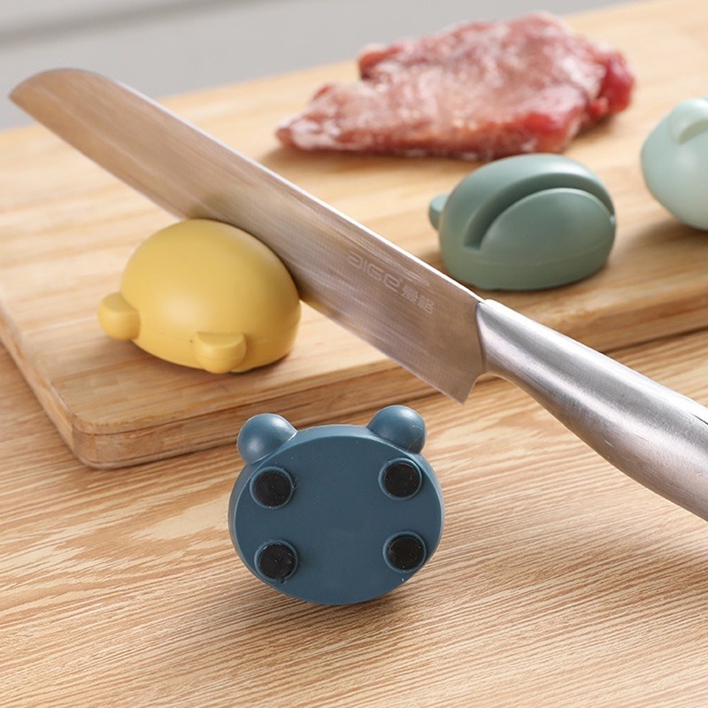 Đá Mài Dao Mini Hình Chú Ếch Hoạt Hình Sáng Tạo Đa Năng Cho Nhà Bếp