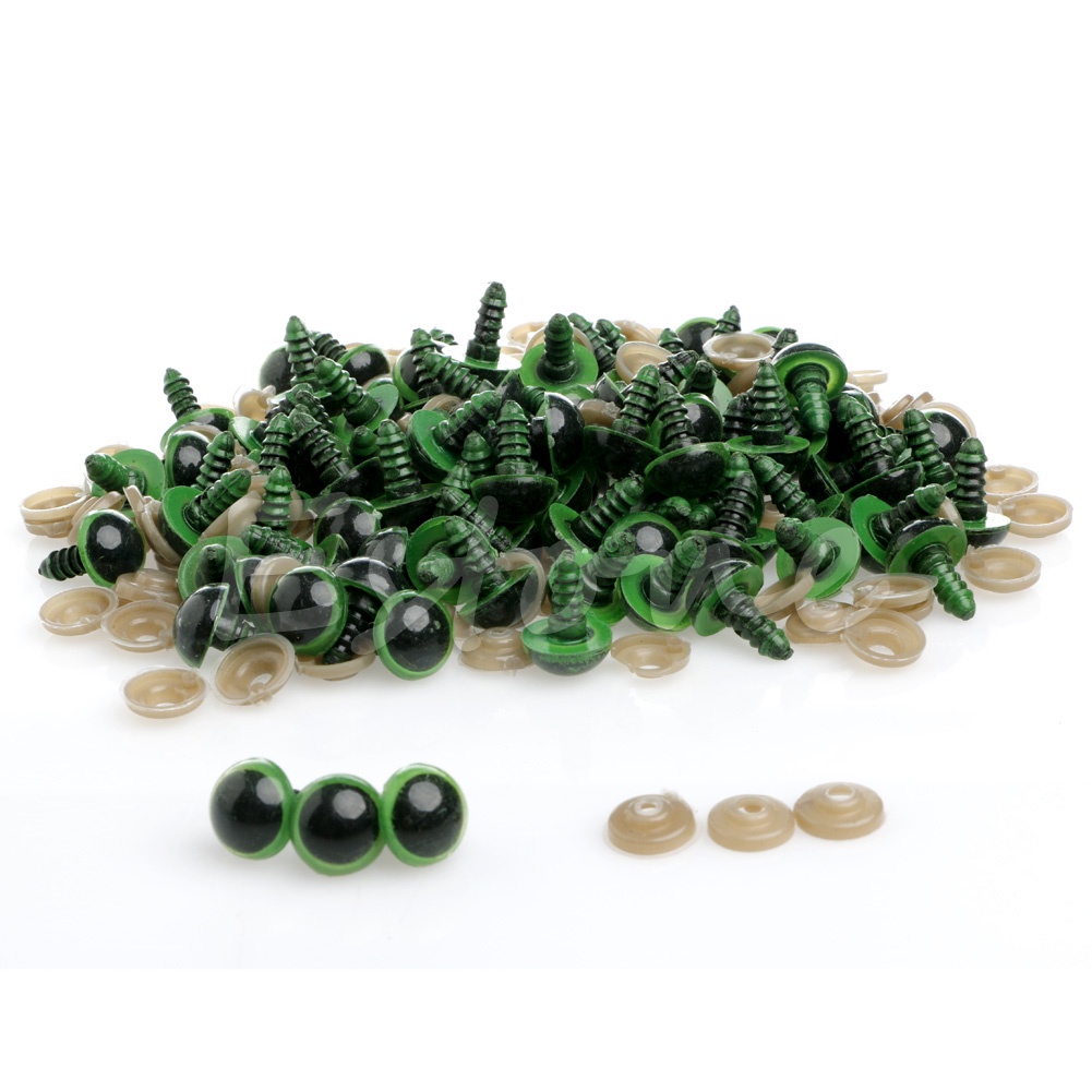 Bộ 100 Con Mắt Nhựa 12mm Cho Búp Bê Gấu Bông