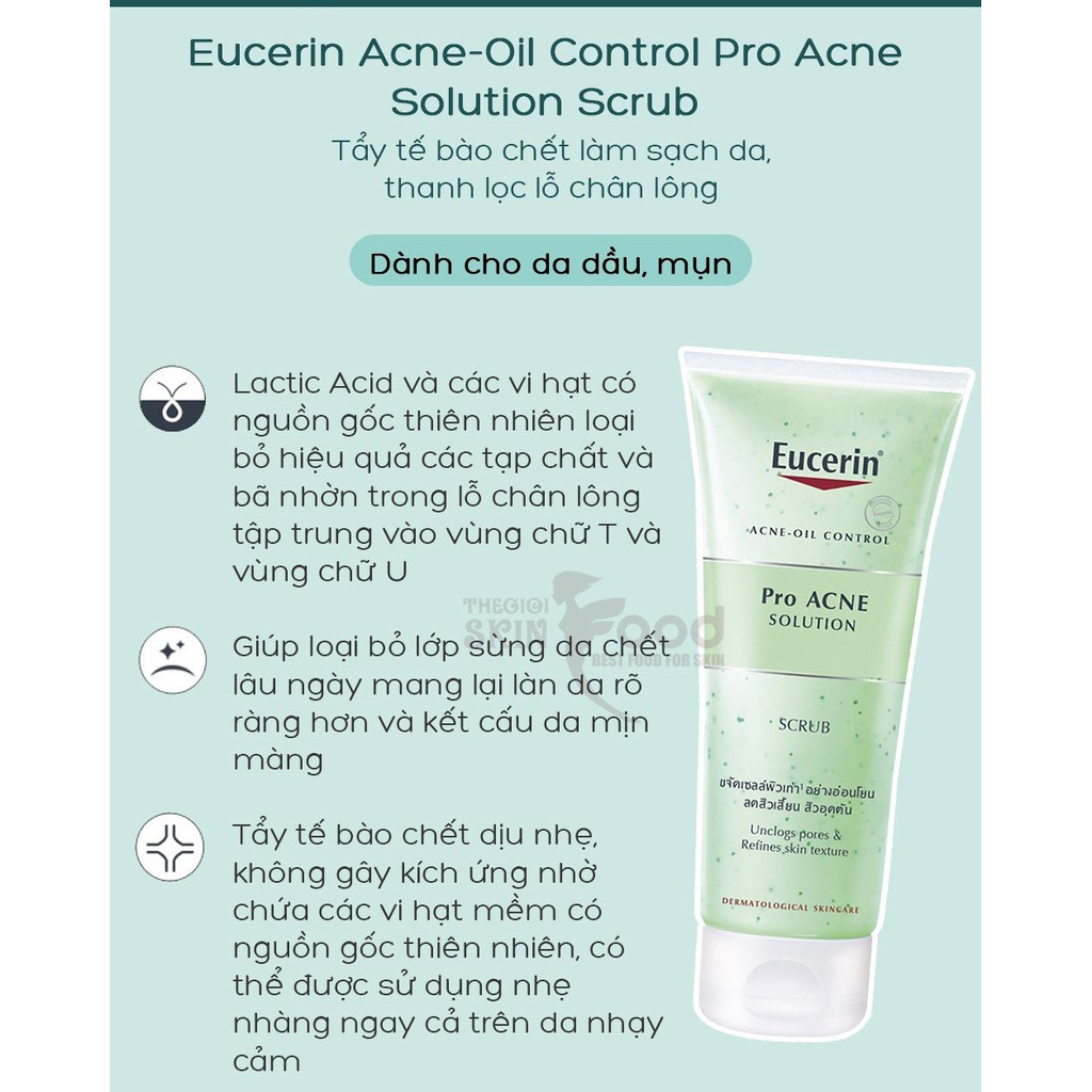 Gel Tẩy Tế Bào Chết Eucerin Pro Acne cho da nhạy cảm 100ml