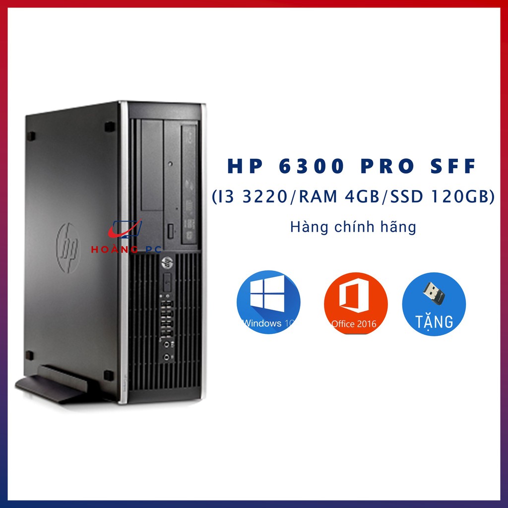 Case Máy Tính Đồng Bộ Giá Rẻ ⚡️HoangPC⚡️ Máy Bộ Văn Phòng - Case HP 6300 Pro SFF (i3 3220/Ram 4G/SSD 120GB) - BH 12T