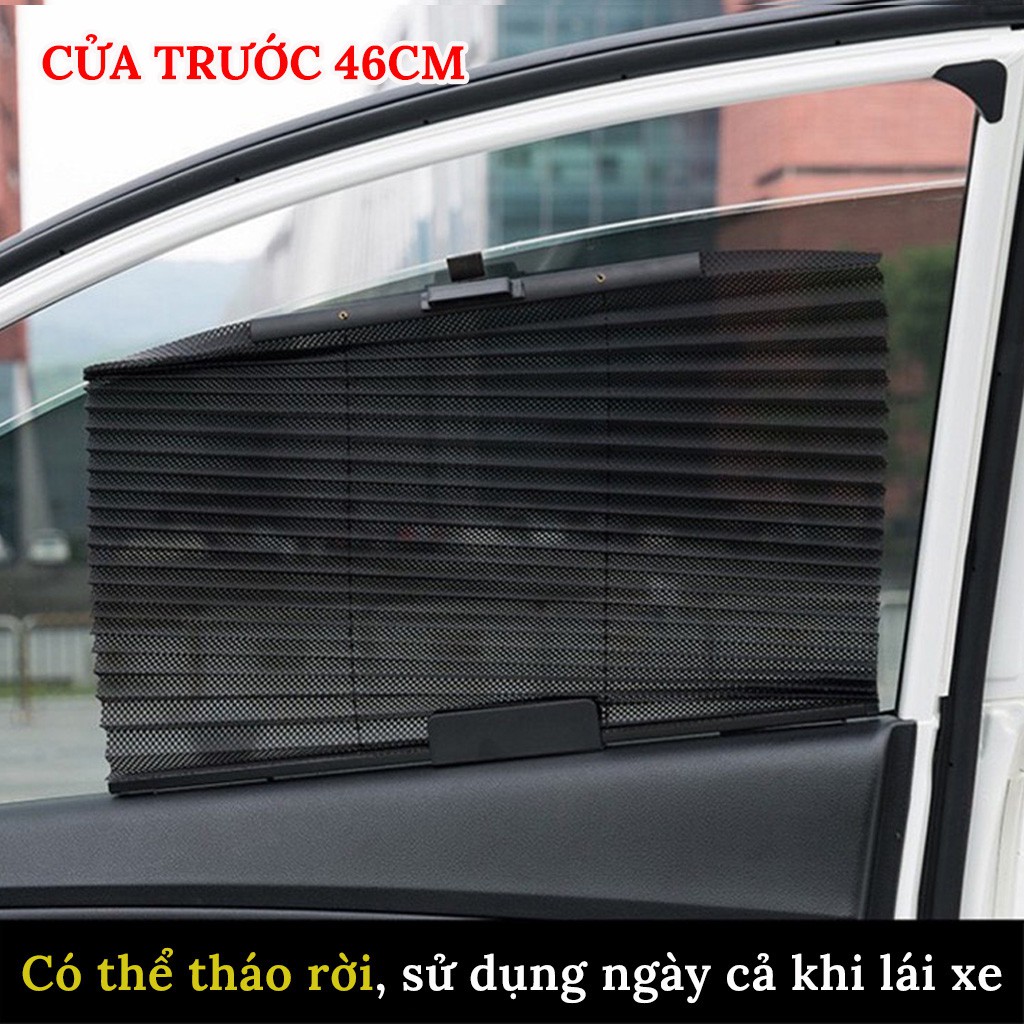 Rèm Che Nắng Ô Tô - Có Thể Cuộn Gọn Kéo Dãn Lên Xuống