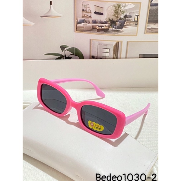 Kính mát cho bé gọng dẻochống UV400, thiết kế mắt tròn dễ đeo, màu sắc thời trang