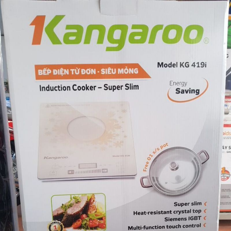 Bếp điện từ đơn siêu mỏng Kangaroo KG419i chính hãng