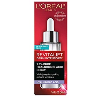 Serum dưỡng ẩm chống lão hoá da Loreal Revitalift Derm Intensives 1,5% pure Hyaluronic Acid 30ml