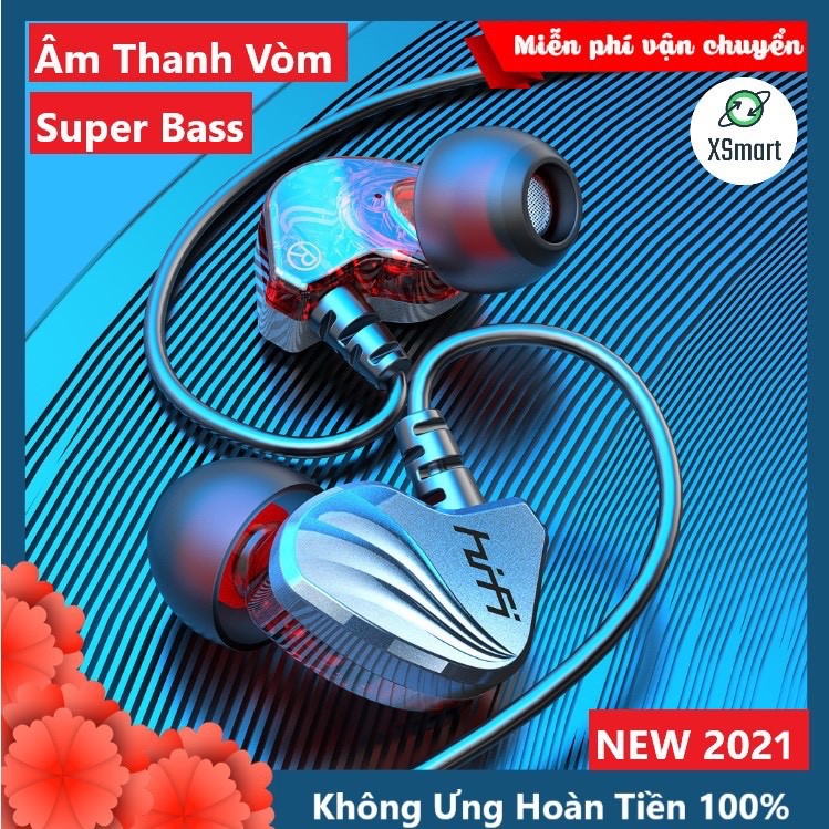 Tai Nghe Nhét Tai HiFi S2000 Pro Super Bass Chống Ồn Cực Tốt, Âm Thanh Khủng, Chơi Game Ngon