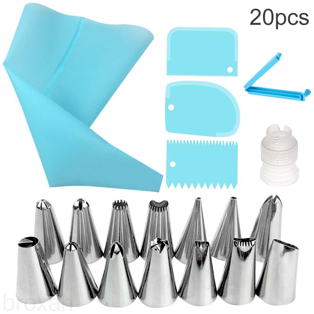 Set 20 Dụng Cụ Cạo Làm Bánh Có Thể Tái Sử Dụng