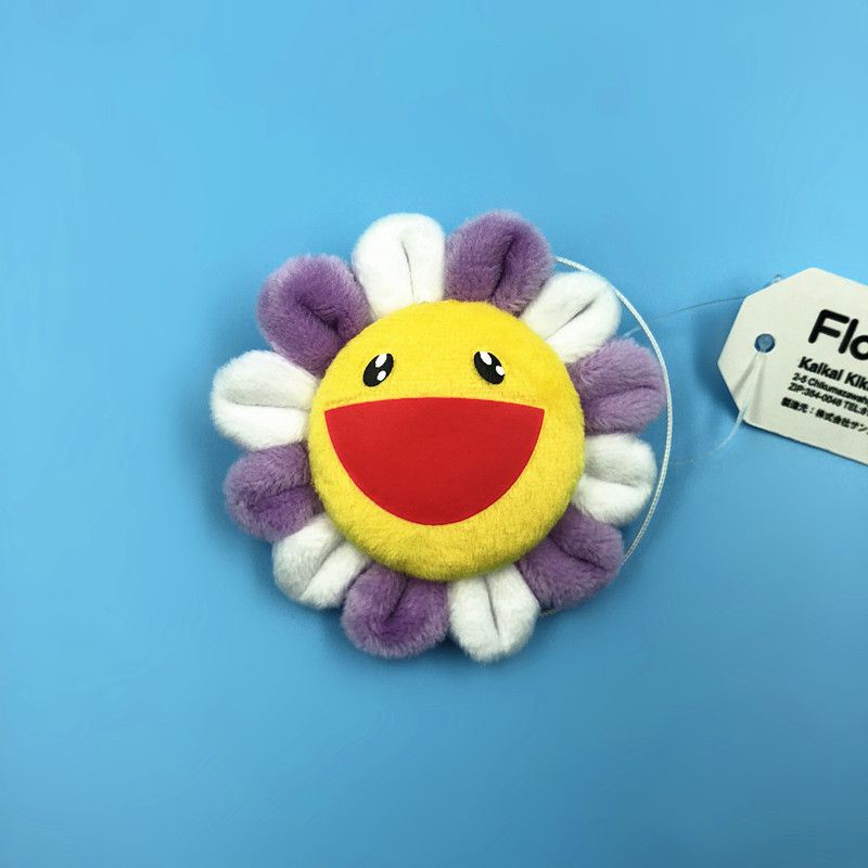 Huy Hiệu Cài Áo Hình Cầu Vồng Và Hoa Kiki Kaikai Takashi Murakami