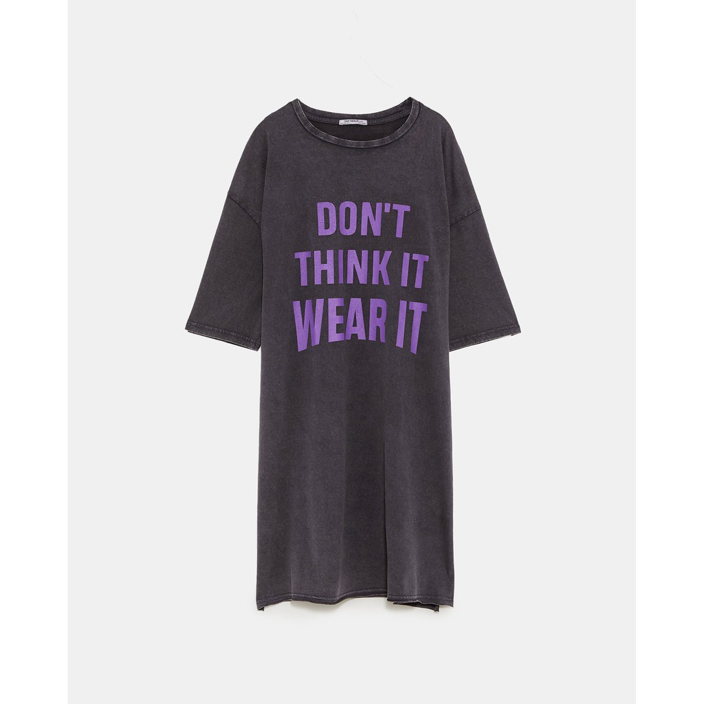 Váy thun slogan Zara