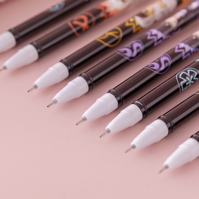 Bút quay nghệ thuật Pen Spinning gel nước cute nhiều màu nhân vật hoạt hình