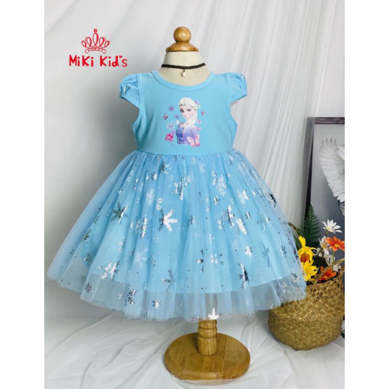 Váy Đầm noel giáng sinh cho Bé Gái Công Chúa Elsa Anna cho bé gái hàng Việt Nam Cao Cấp Size 1-8