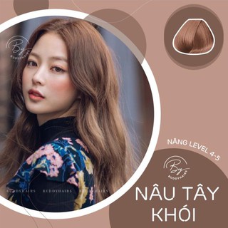 Thuốc nhuộm tóc màu Nâu tây khói không dùng Thuốc tẩy tóc của Buddyhairs, Buddy.hairs , Buddy.hair
