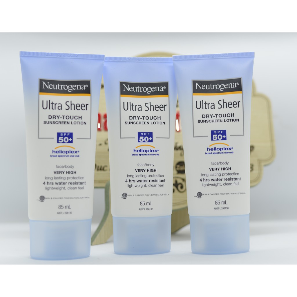 Kem Chống Nắng Neutrogena [ÚC] Ultra Sheer Face and body SPF 50 (85ml)