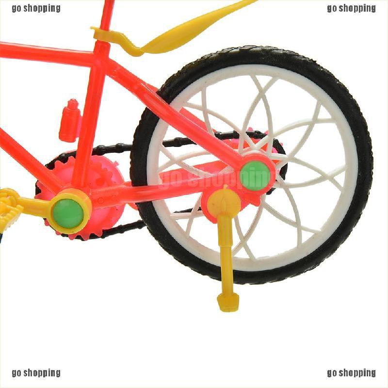 {go shopping}1 Pcs Creative Red Yellow Mountain Bike for Barbies Dolls