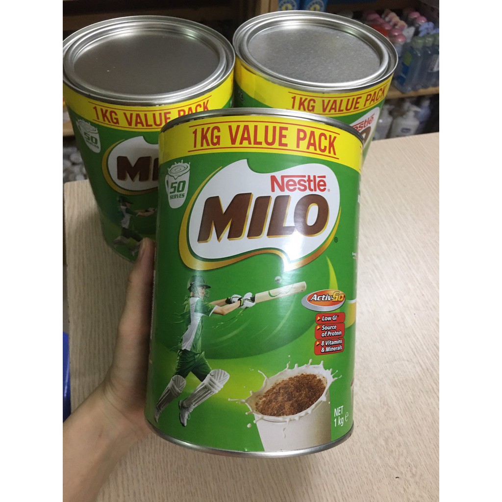 Sữa Milo Úc hộp 1kg (Date mới 02/2022)