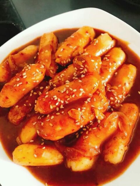 500g bánh gạo tokbokki nhân pho mai kèm sốt tương ớt hàn quốc | BigBuy360 - bigbuy360.vn