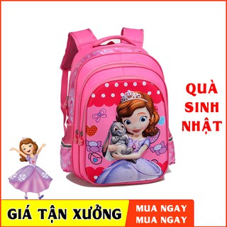 [BÁN BUÔN] Balo đi học cho bé gái in hình 3D Bạch tuyết nhân vật hoạt hình đi học tiểu học lớp 1 2 3 4 5 TE13