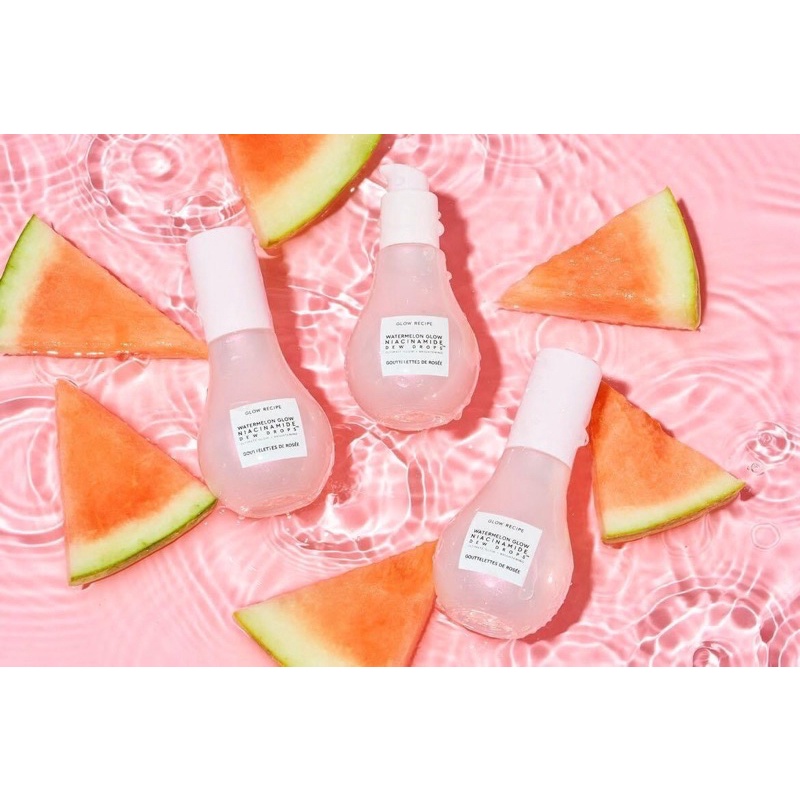 🍉 Tinh chất dưỡng ẩm làm sáng da Glo.w Re.cipe Watermelon Glow Niacinamide Dew Drops 🍉