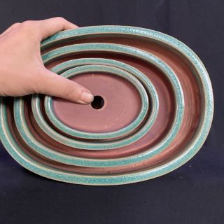 Chậu gốm bonsai Khay Oval