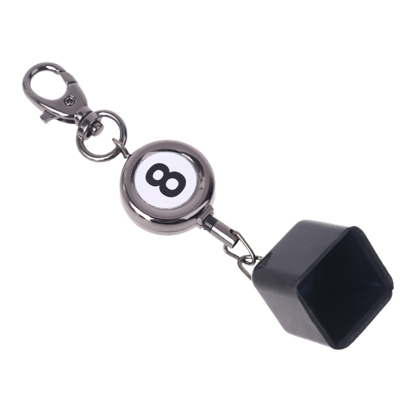 SUN Portable Retractable Billiards Snooker Pool Cue Chalk Holder Drawing Keys Chain