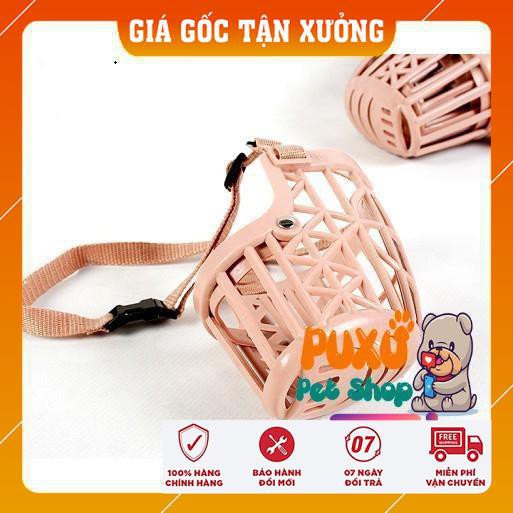 MUA RỌ MÕM CHÓ 😍𝗦𝗔𝗟𝗘😍 Bằng nhựa không gây đau cho bé, có khóa nới linh động có chỉnh dây cho bé thoải mái nhất.