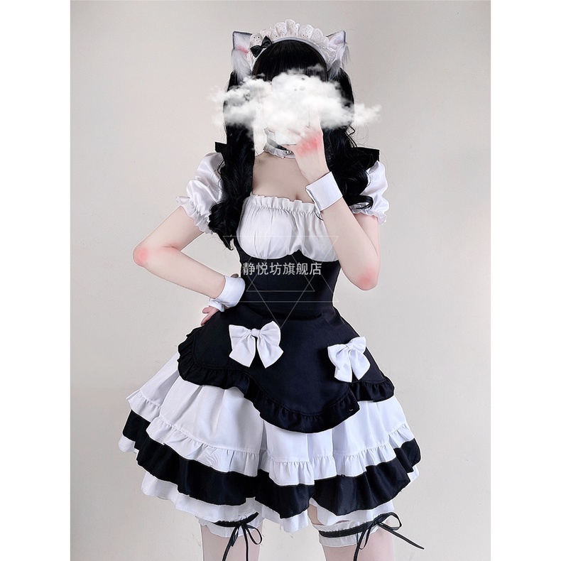 [CÓ SẴN] Trang phục Maid hầu gái mã M026 hóa trang halloween sự kiện lễ hội (festival) Sakana cosplay shop [Che tên]