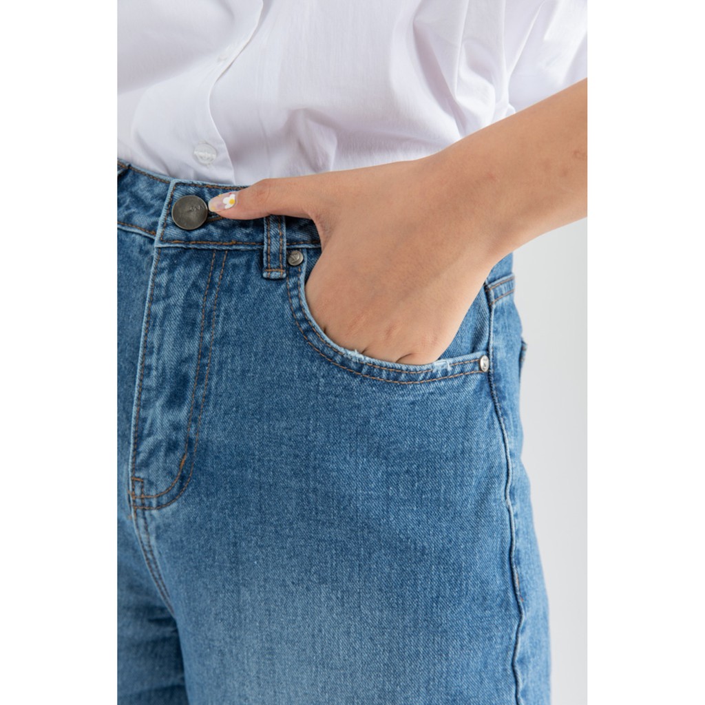 Quần Jeans nữ dáng culottes IVY moda MS 24B8028