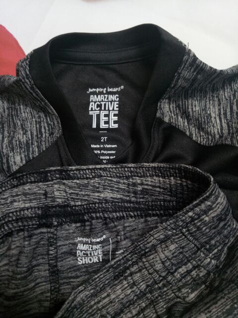 Set bộ thể thao bé trai hãng jumping bean