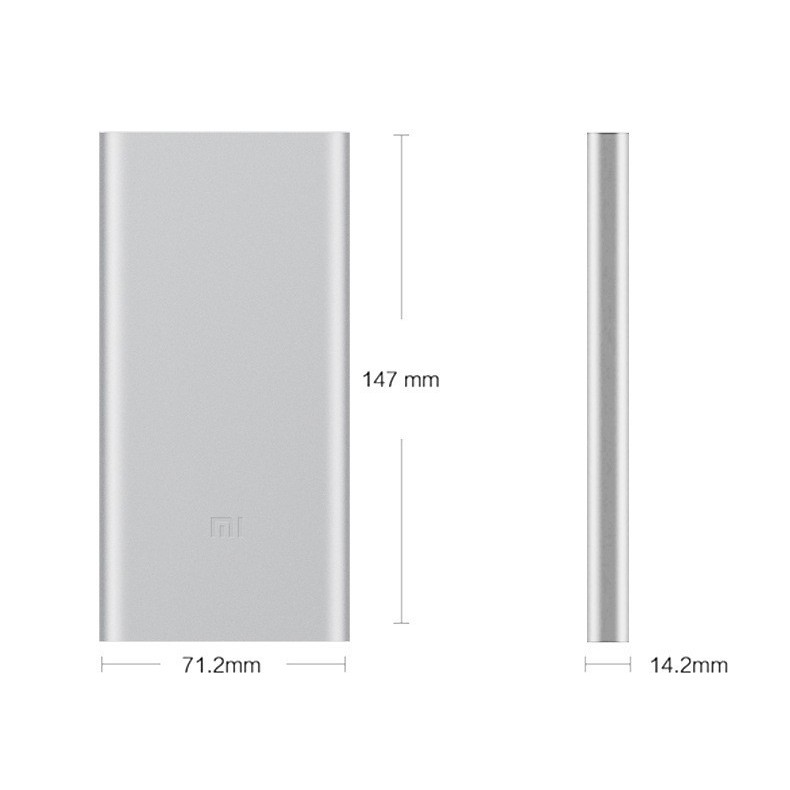 Pin dự phòng Xiaomi 10.000mAh Gen 2, 2 cổng USB - Chính Hãng Xiaomi