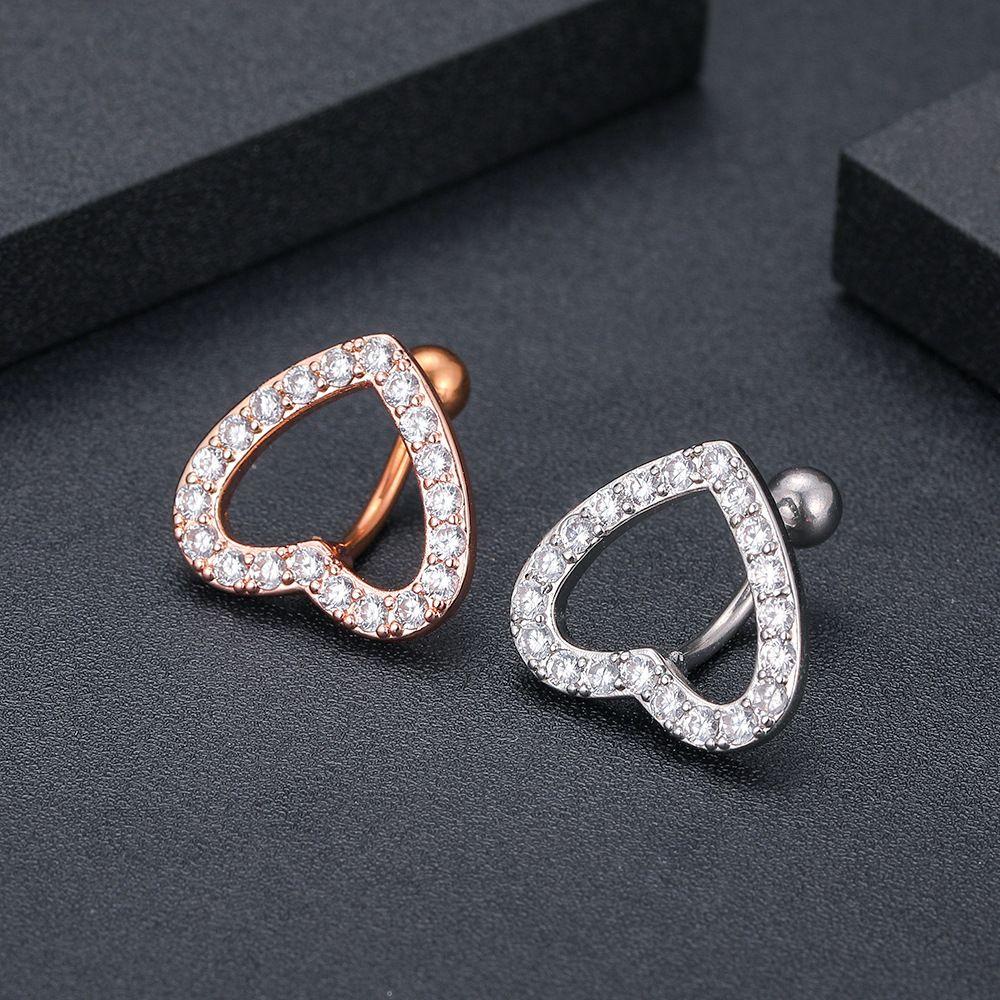 Khuyên Rốn Chất Liệu Thép Không Gỉ Đính Đá CZ Thời Trang