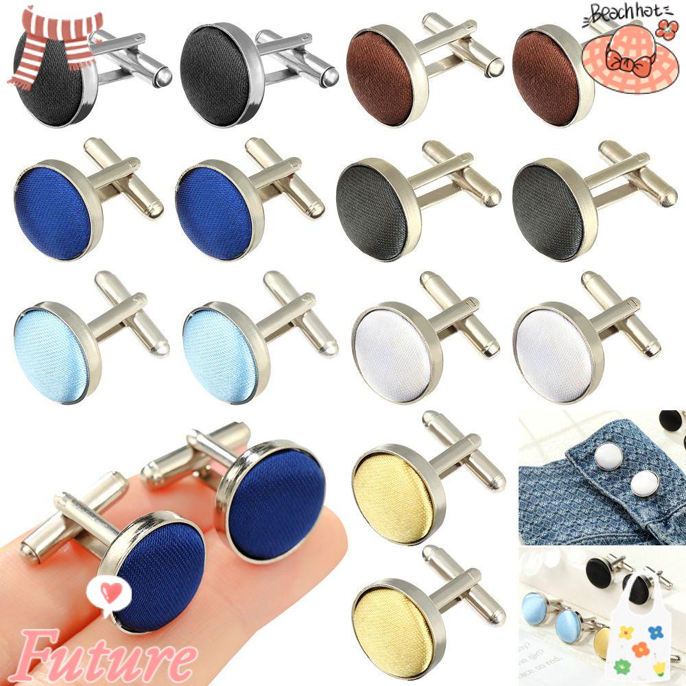 Khuy Măng Sét Màu Sắc Trơn Phong Cách Pháp Thời Trang Cho Nam