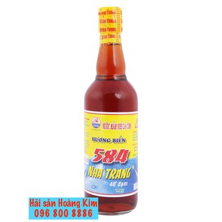 Nước mắm 584 Nha Trang 40 độ đạm - Chai thuỷ tinh 500 ml