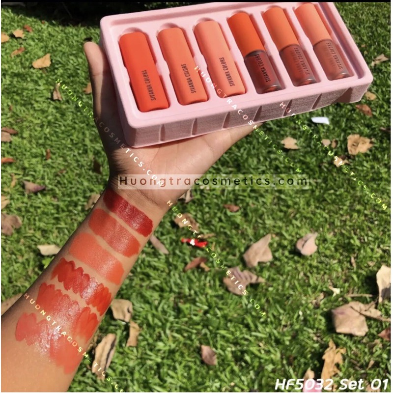 [ 3 Son Thỏi - 3 Son Kem] Set 6 Son Lì Sivanna Colors One Week's Advent Lips Makeup HF5032