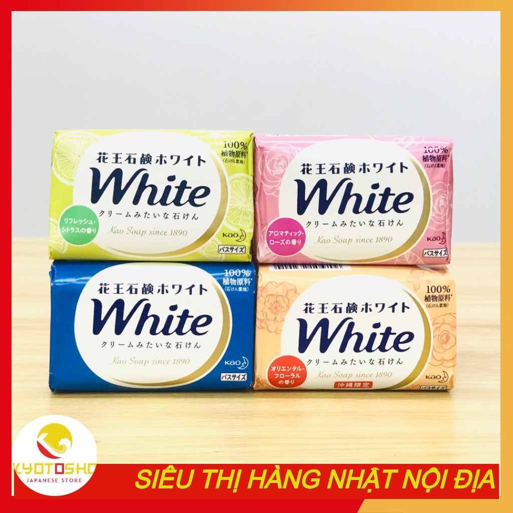 [ XÃ HÀNG] Xà phòng tắm Kao White Nhật 130g